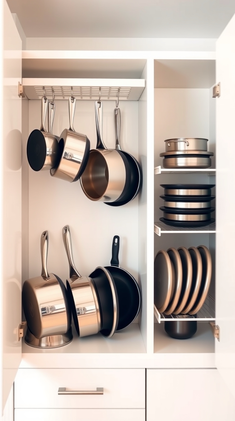 Maximize your kitchen space with innovative pot and pan storage solutions that keep everything organized and accessible.